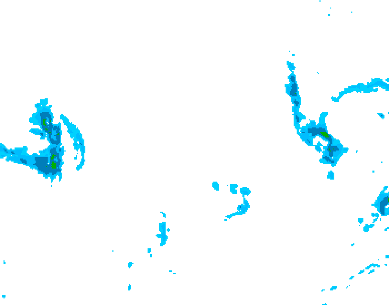 GDPS precipitation 006 hour forecast chart for Canada based on 2025/12/28 0000Z data