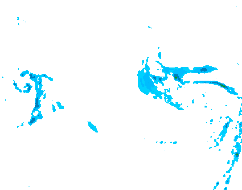 GDPS precipitation 078 hour forecast chart for Canada based on 2025/12/28 0000Z data
