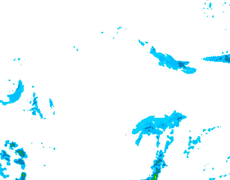 GDPS precipitation 174 hour forecast chart for Canada based on 2025/12/28 0000Z data