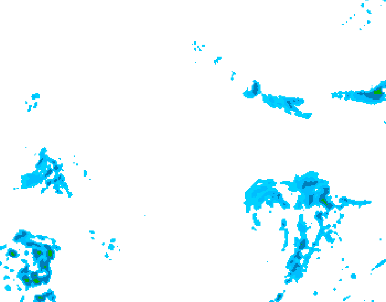 GDPS precipitation 180 hour forecast chart for Canada based on 2025/12/28 0000Z data