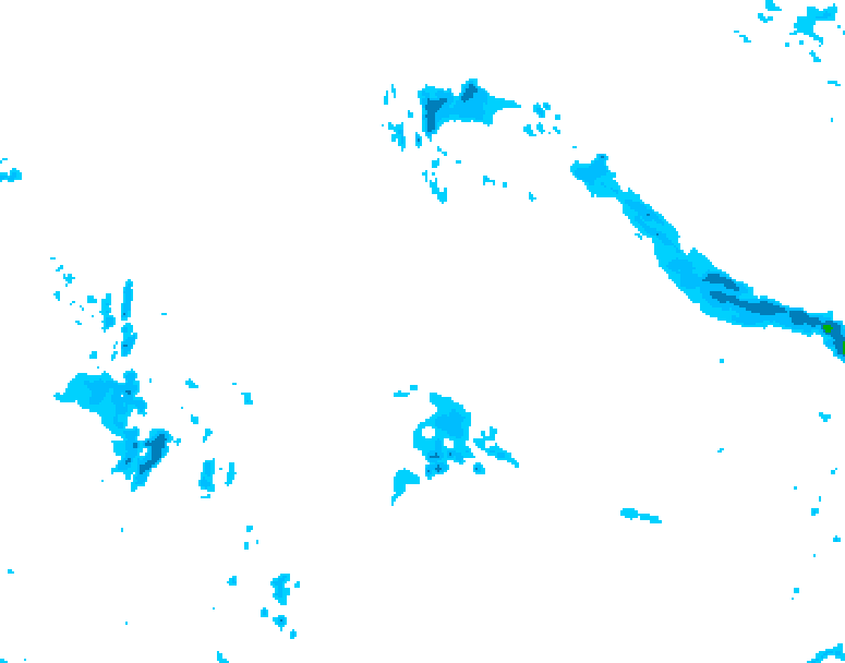 GDPS precipitation 234 hour forecast chart for Canada based on 2025/12/28 0000Z data