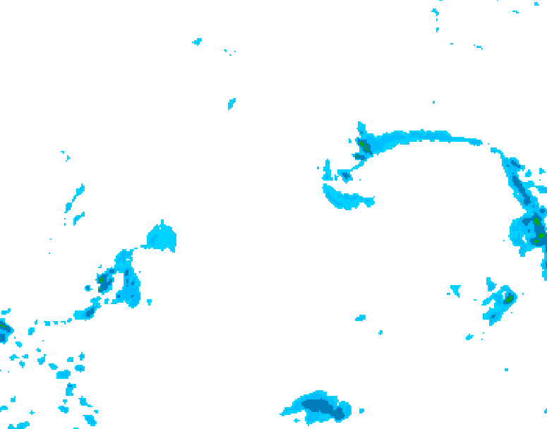 GDPS precipitation 132 hour forecast chart for Canada based on 2025/12/28 1200Z data