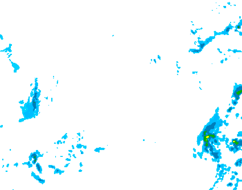GDPS precipitation 180 hour forecast chart for Canada based on 2025/12/28 1200Z data