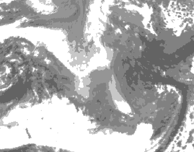 GDPS total cloud 066 hour forecast chart for Canada based on 2025/12/28 0000Z data