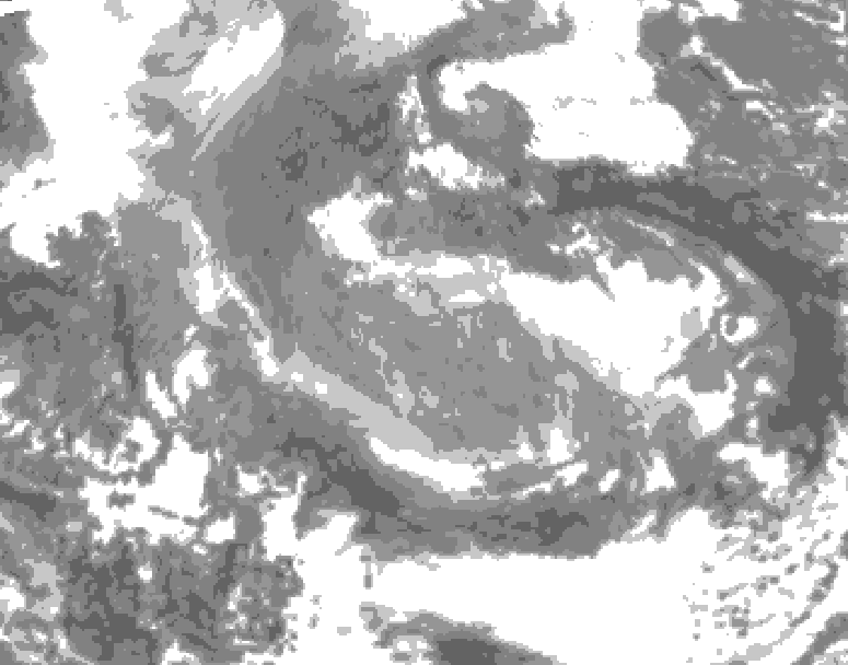 GDPS total cloud 144 hour forecast chart for Canada based on 2025/12/28 0000Z data