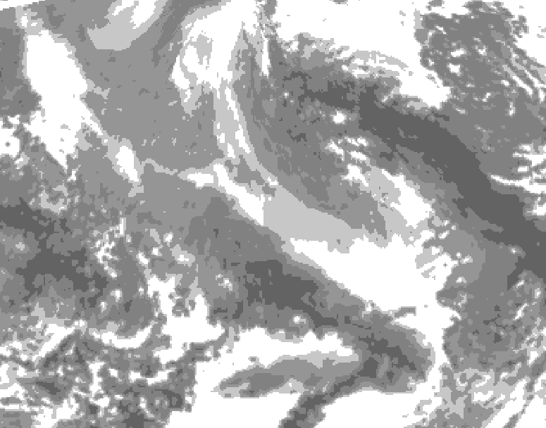 GDPS total cloud 228 hour forecast chart for Canada based on 2025/12/28 0000Z data