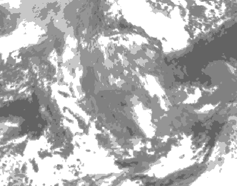 GDPS total cloud 228 hour forecast chart for Canada based on 2025/12/28 1200Z data