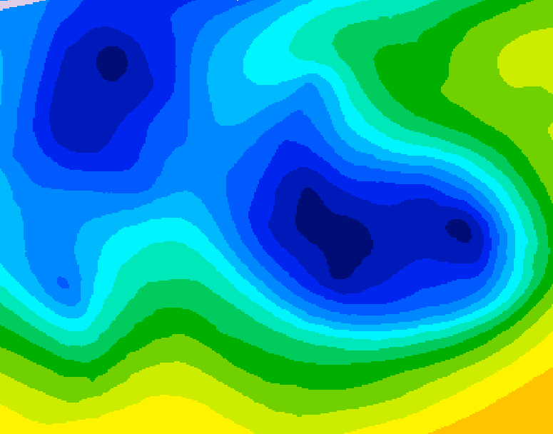 GDPS 500 millibar geopotential height 120 hour forecast chart for Canada based on 2025/12/29 0000Z data