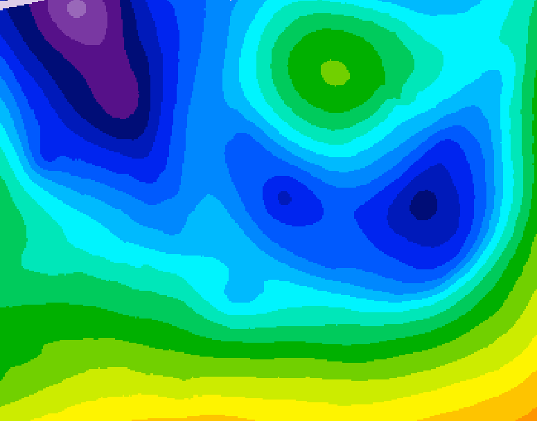 GDPS 500 millibar geopotential height 156 hour forecast chart for Canada based on 2025/12/29 1200Z data