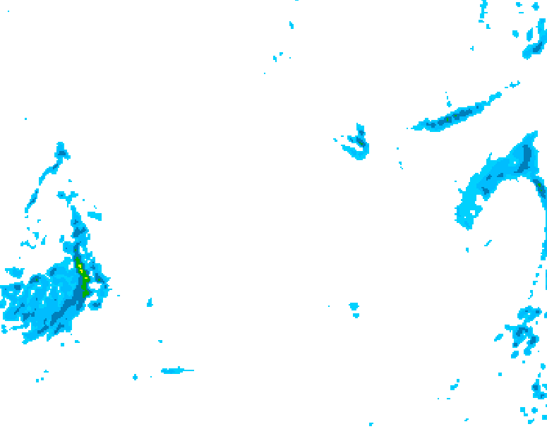 GDPS precipitation 168 hour forecast chart for Canada based on 2025/12/29 0000Z data