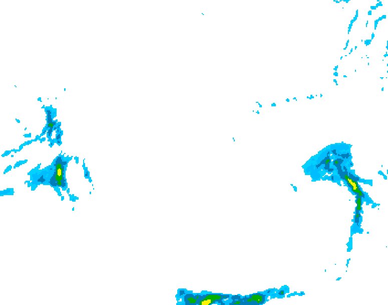 GDPS precipitation 228 hour forecast chart for Canada based on 2025/12/29 0000Z data