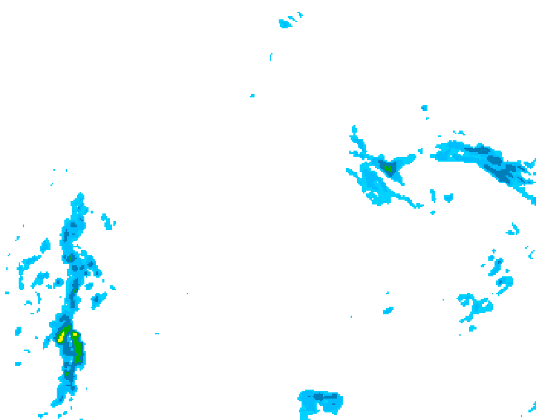 GDPS precipitation 108 hour forecast chart for Canada based on 2025/12/29 1200Z data