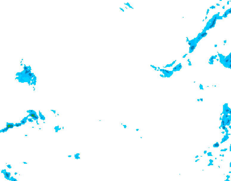 GDPS precipitation 156 hour forecast chart for Canada based on 2025/12/29 1200Z data