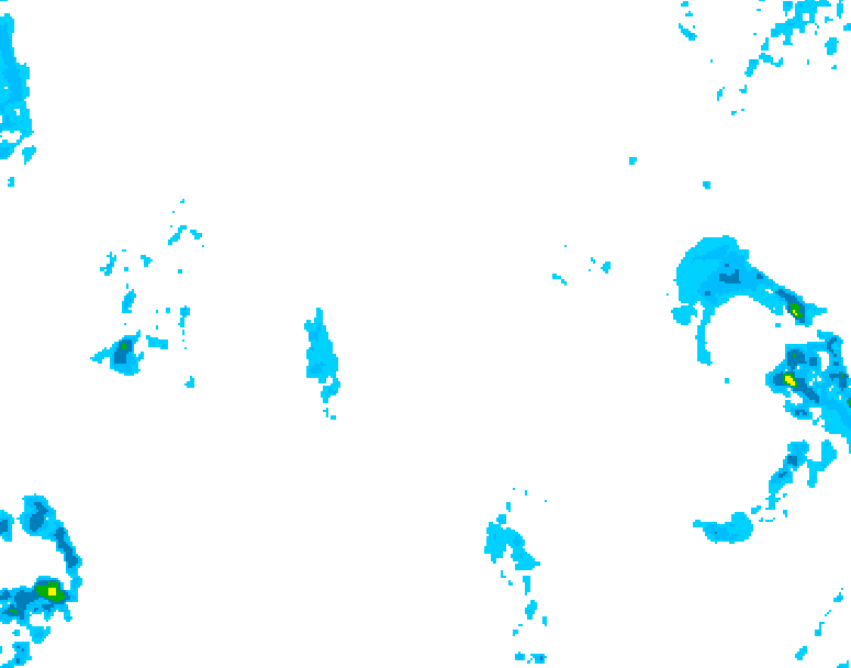 GDPS precipitation 222 hour forecast chart for Canada based on 2025/12/29 1200Z data