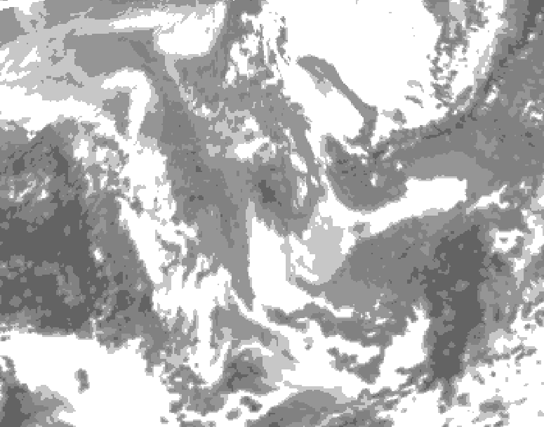 GDPS total cloud 216 hour forecast chart for Canada based on 2025/12/29 0000Z data