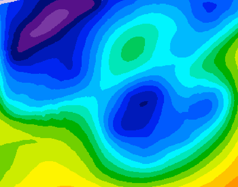 GDPS 500 millibar geopotential height 204 hour forecast chart for Canada based on 2025/12/30 0000Z data