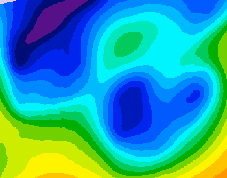 GDPS 500 millibar geopotential height 210 hour forecast chart for Canada based on 2025/12/30 0000Z data