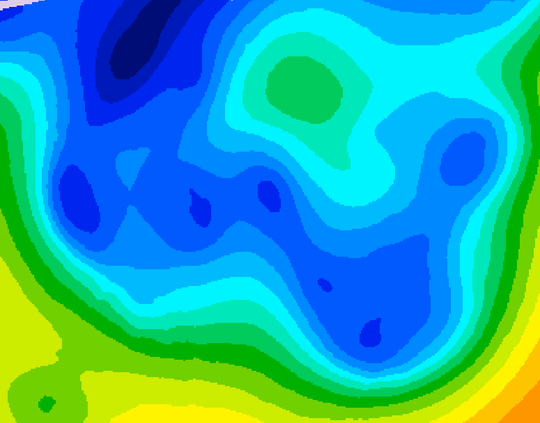 GDPS 500 millibar geopotential height 228 hour forecast chart for Canada based on 2025/12/30 0000Z data