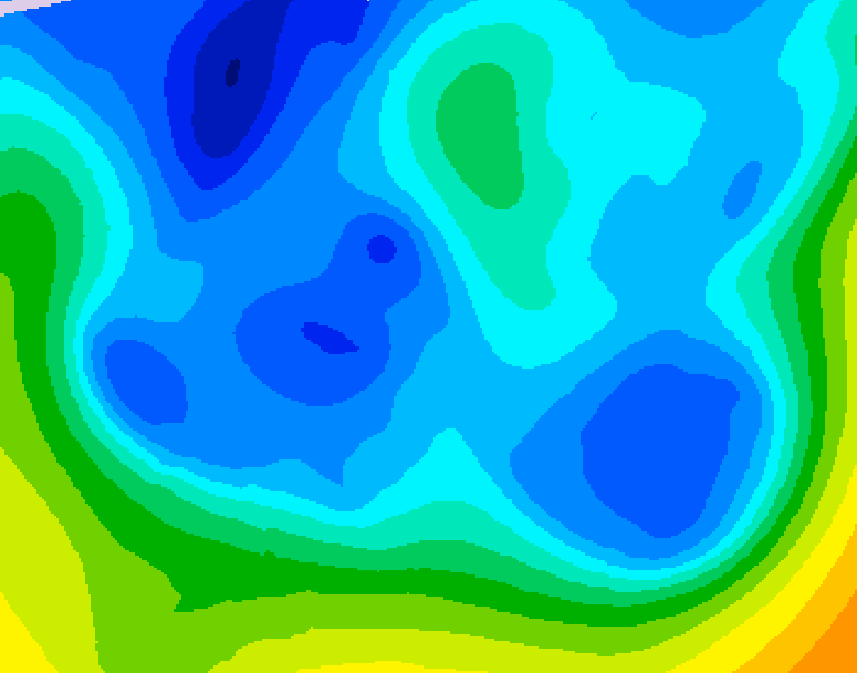 GDPS 500 millibar geopotential height 240 hour forecast chart for Canada based on 2025/12/30 0000Z data