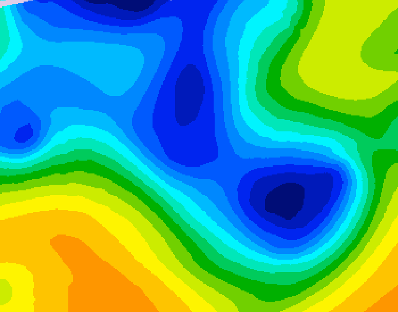 GDPS 500 millibar geopotential height 006 hour forecast chart for Canada based on 2025/12/30 1200Z data