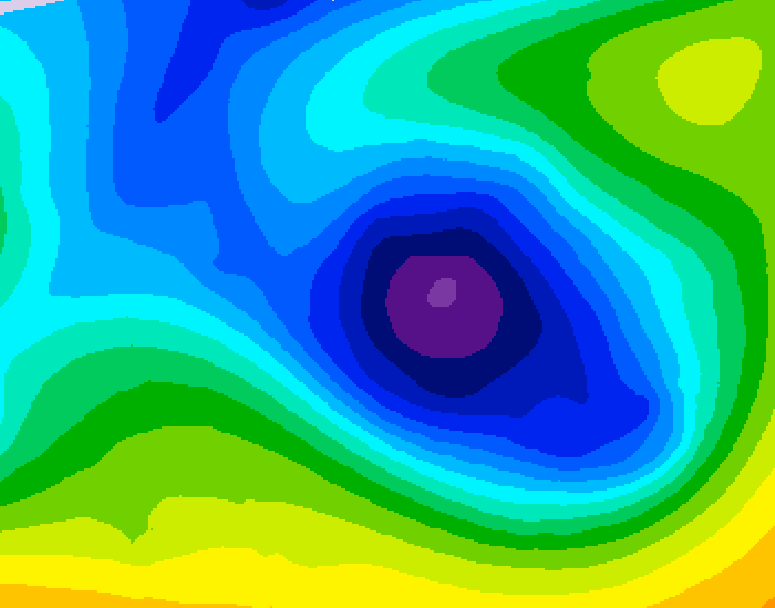 GDPS 500 millibar geopotential height 060 hour forecast chart for Canada based on 2025/12/30 1200Z data