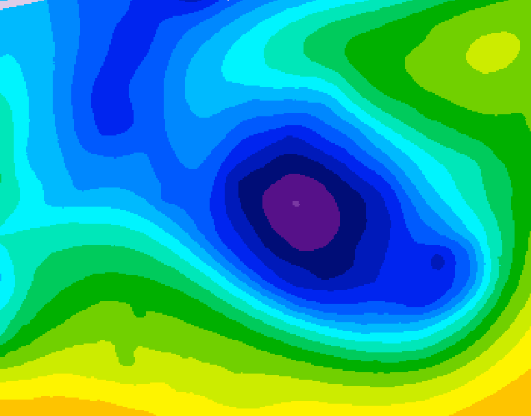 GDPS 500 millibar geopotential height 066 hour forecast chart for Canada based on 2025/12/30 1200Z data