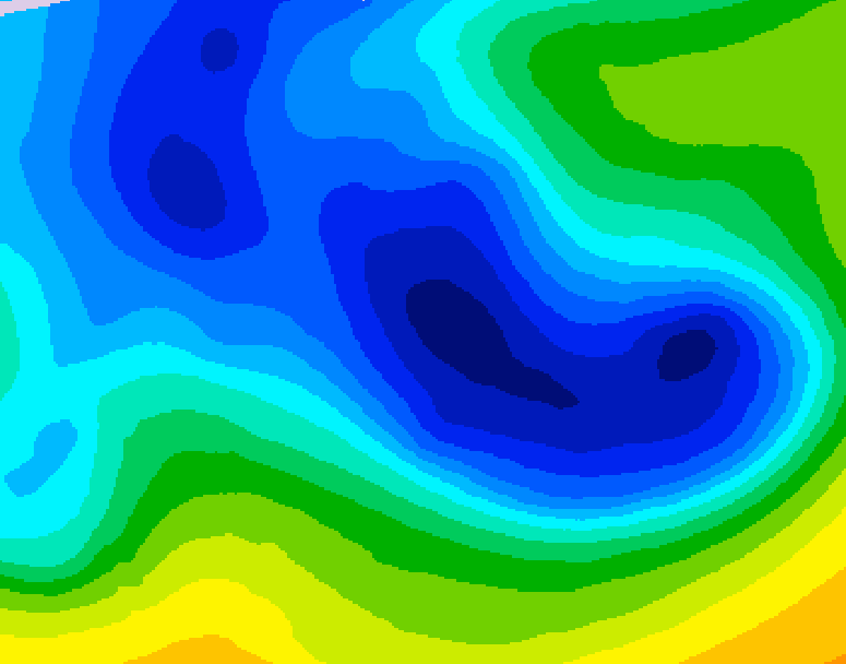 GDPS 500 millibar geopotential height 084 hour forecast chart for Canada based on 2025/12/30 1200Z data