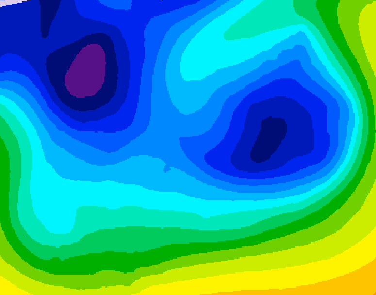 GDPS 500 millibar geopotential height 144 hour forecast chart for Canada based on 2025/12/30 1200Z data