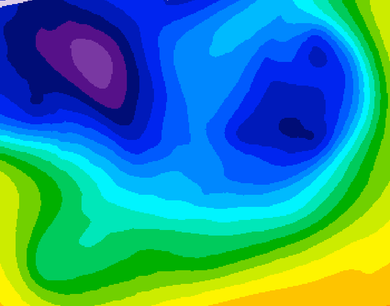 GDPS 500 millibar geopotential height 162 hour forecast chart for Canada based on 2025/12/30 1200Z data