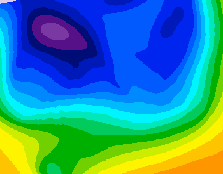 GDPS 500 millibar geopotential height 192 hour forecast chart for Canada based on 2025/12/30 1200Z data