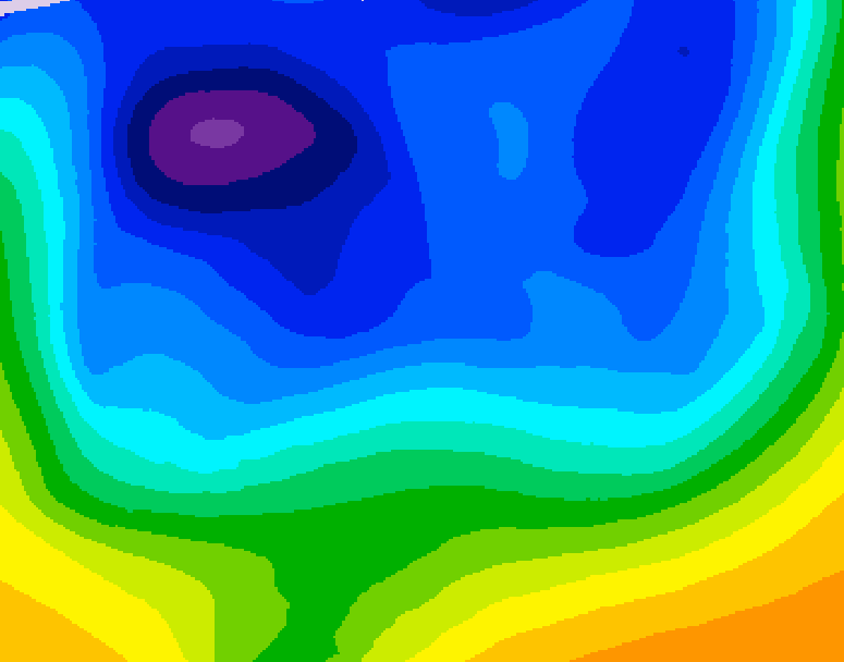 GDPS 500 millibar geopotential height 204 hour forecast chart for Canada based on 2025/12/30 1200Z data