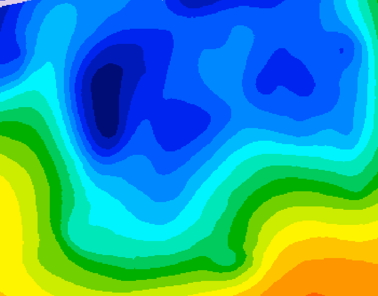 GDPS 500 millibar geopotential height 234 hour forecast chart for Canada based on 2025/12/30 1200Z data
