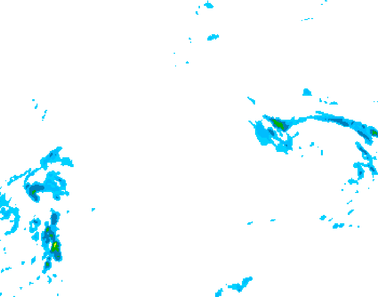 GDPS precipitation 096 hour forecast chart for Canada based on 2025/12/30 0000Z data