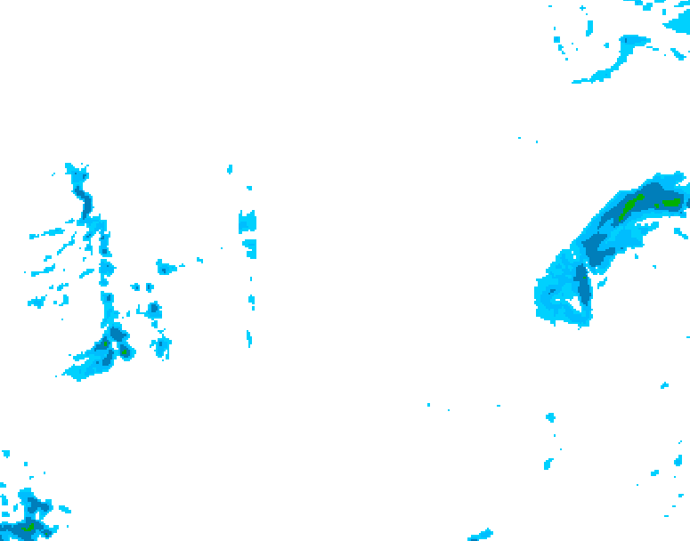 GDPS precipitation 204 hour forecast chart for Canada based on 2025/12/30 0000Z data