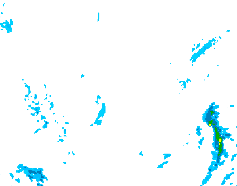 GDPS precipitation 228 hour forecast chart for Canada based on 2025/12/30 0000Z data