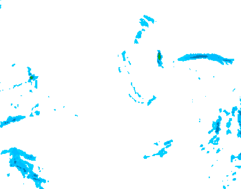 GDPS precipitation 036 hour forecast chart for Canada based on 2025/12/30 1200Z data
