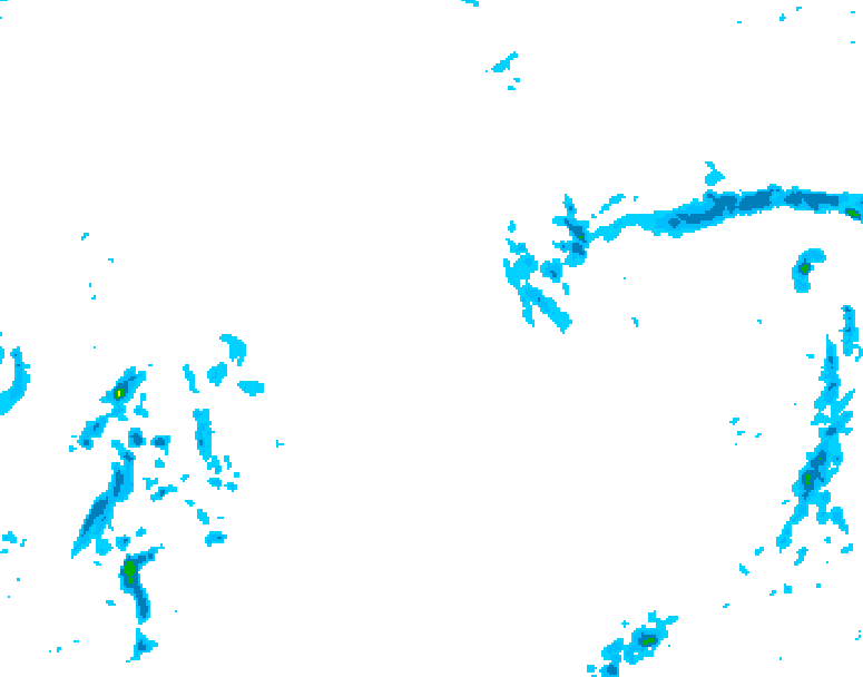 GDPS precipitation 102 hour forecast chart for Canada based on 2025/12/30 1200Z data