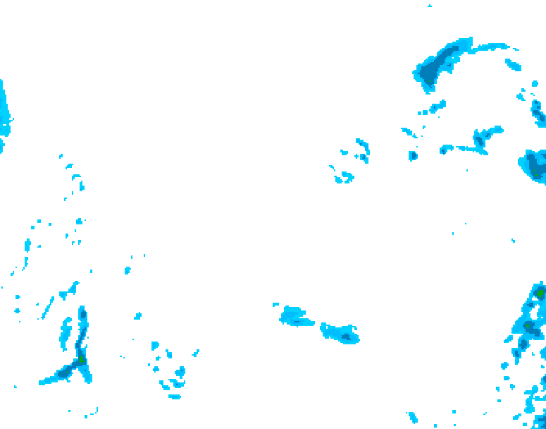 GDPS precipitation 138 hour forecast chart for Canada based on 2025/12/30 1200Z data