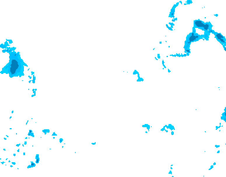 GDPS precipitation 150 hour forecast chart for Canada based on 2025/12/30 1200Z data