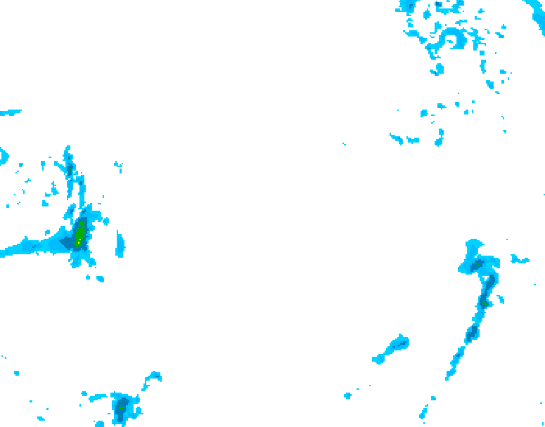 GDPS precipitation 174 hour forecast chart for Canada based on 2025/12/30 1200Z data
