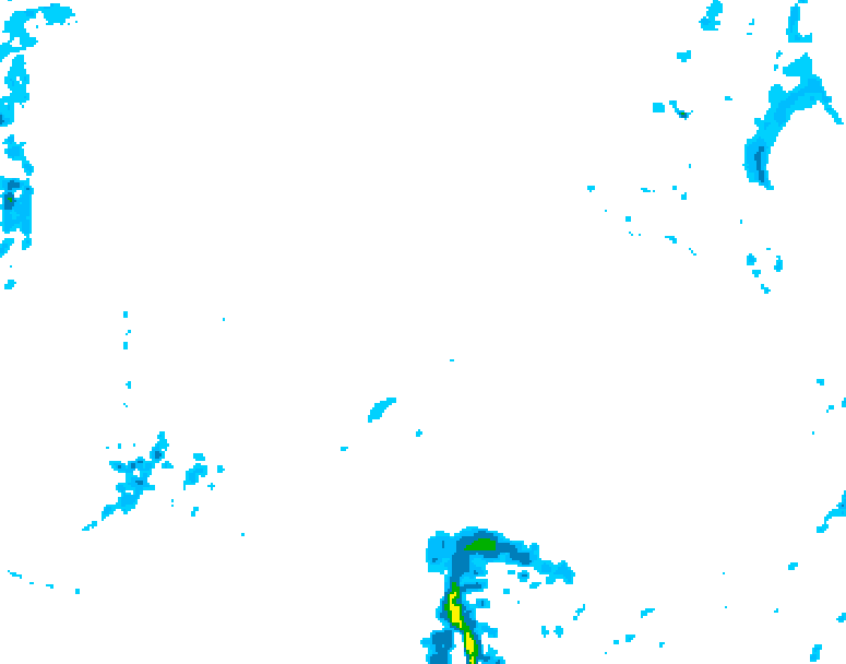 GDPS precipitation 222 hour forecast chart for Canada based on 2025/12/30 1200Z data