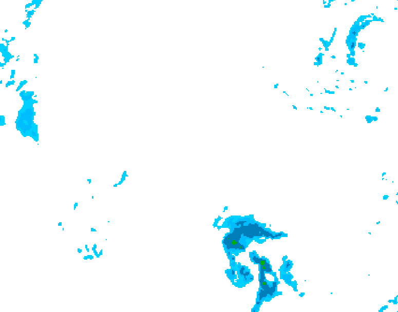 GDPS precipitation 234 hour forecast chart for Canada based on 2025/12/30 1200Z data