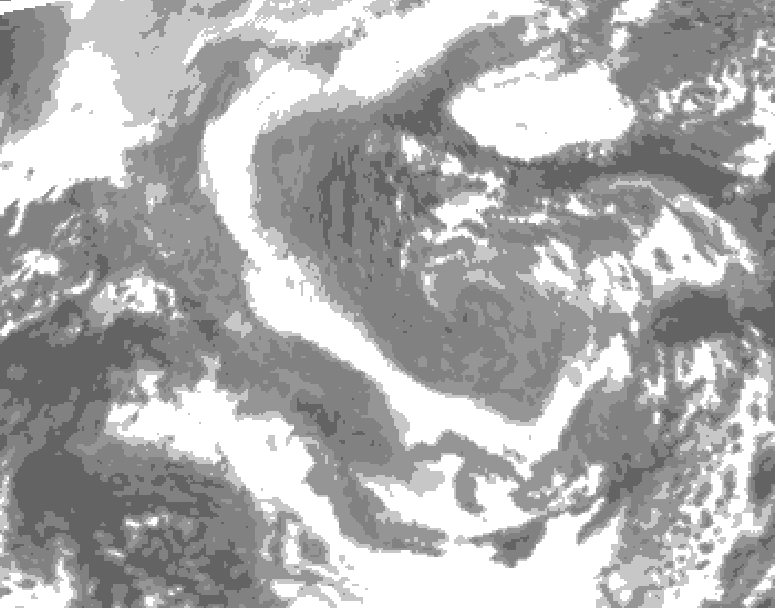 GDPS total cloud 060 hour forecast chart for Canada based on 2025/12/30 0000Z data