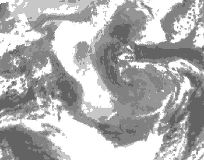 GDPS total cloud 030 hour forecast chart for Canada based on 2025/12/30 1200Z data