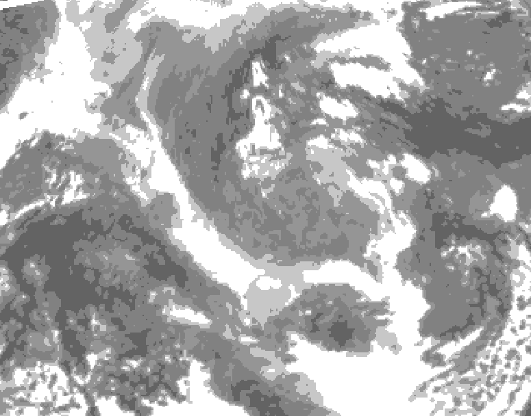 GDPS total cloud 066 hour forecast chart for Canada based on 2025/12/30 1200Z data