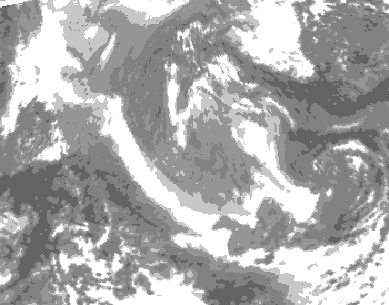GDPS total cloud 078 hour forecast chart for Canada based on 2025/12/30 1200Z data