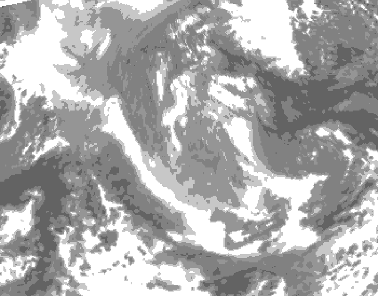 GDPS total cloud 084 hour forecast chart for Canada based on 2025/12/30 1200Z data
