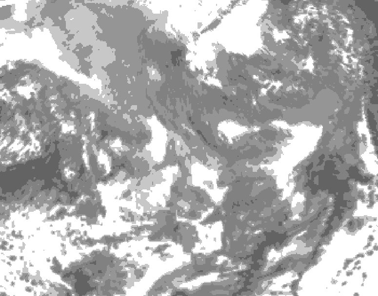 GDPS total cloud 174 hour forecast chart for Canada based on 2025/12/30 1200Z data