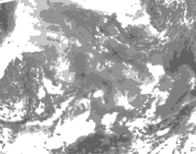 GDPS total cloud 204 hour forecast chart for Canada based on 2025/12/30 1200Z data
