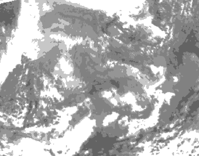 GDPS total cloud 210 hour forecast chart for Canada based on 2025/12/30 1200Z data